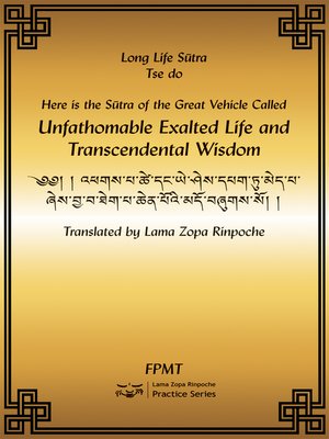 cover image of Amitayus Long Life Sutra eBook